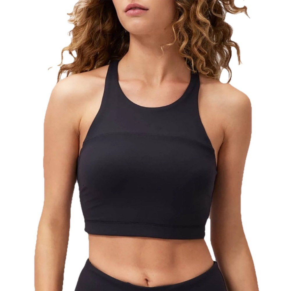 Outdoor Voices TechSweat Move Free Racerback Crop Top Black Size Small